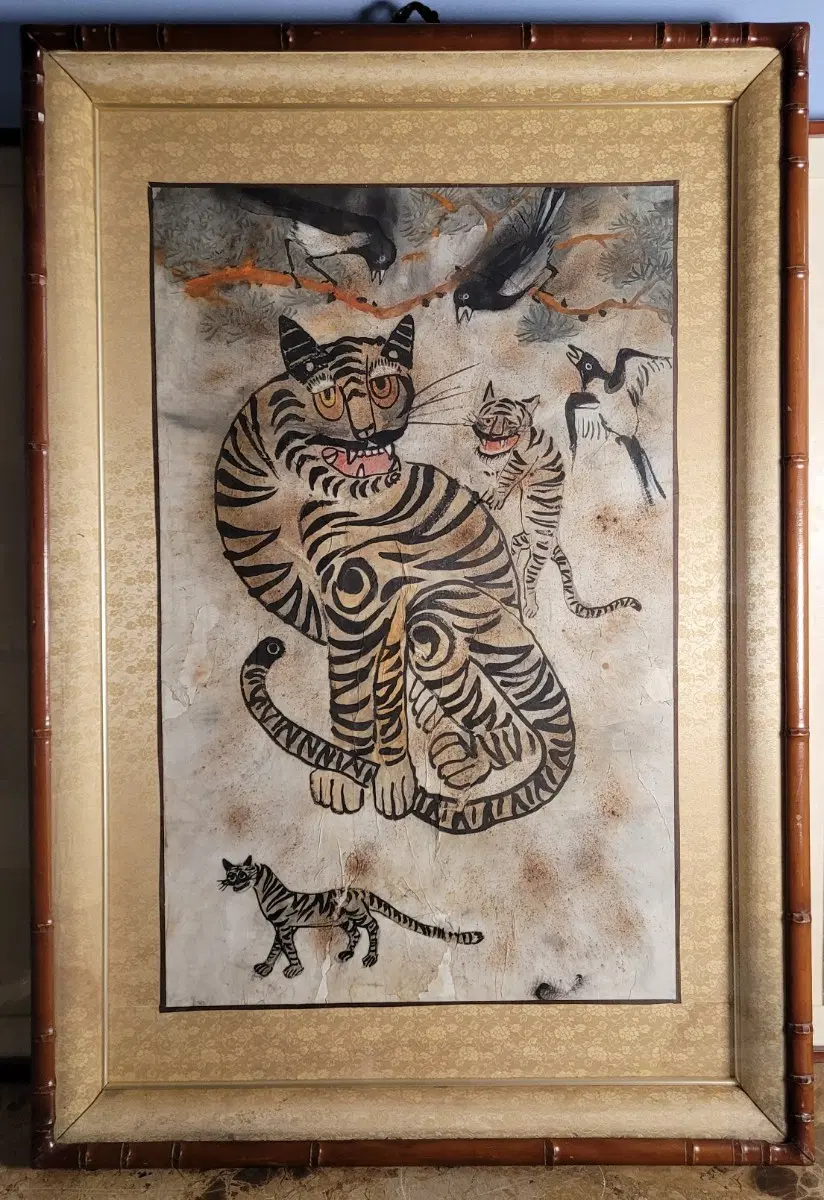 조선시대 민화 까치호랑이 그림
