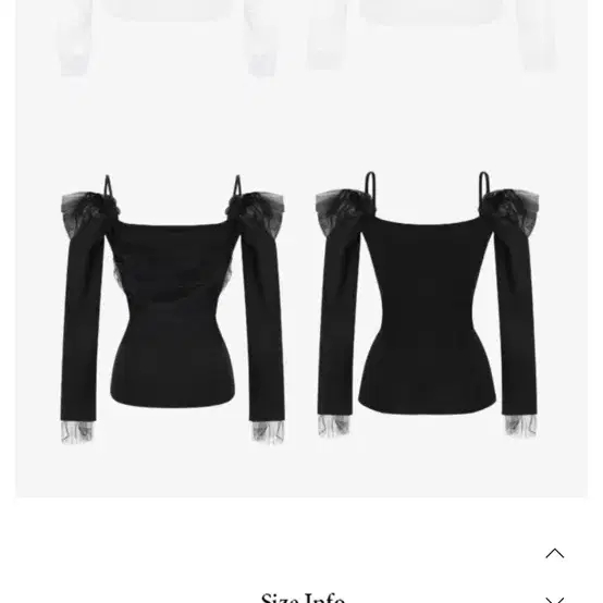 이부베 오프숄더 블랙 퍼프 소매 블라우스