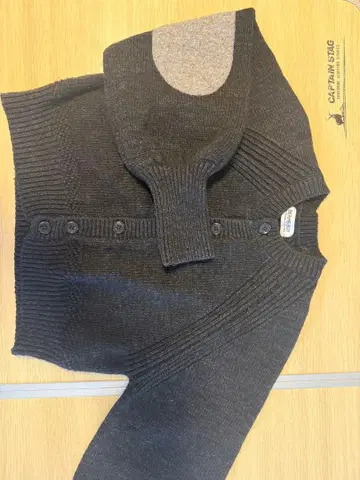 BEAMS BOY 긴팔 가디건 블랙