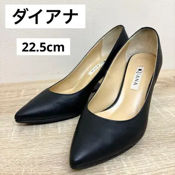 [ 새상품급 ] DIANA 다이애나 펌프스 천연 가죽 블랙 관혼상제 22.5cm