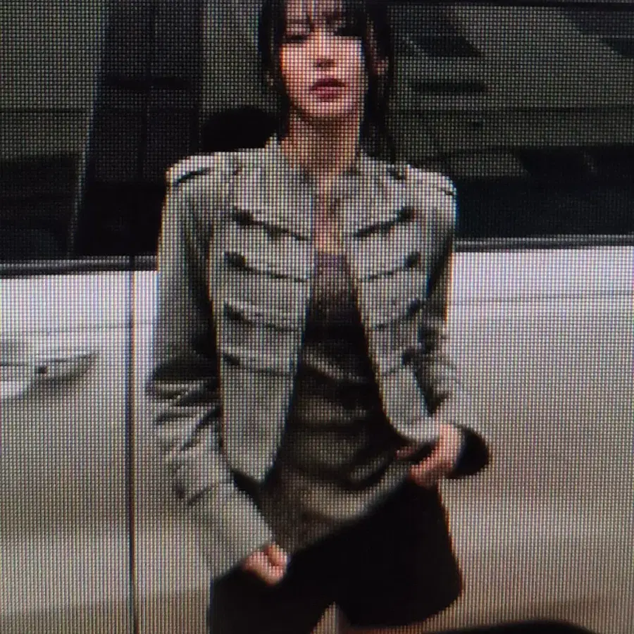 (해외배송)복고풍 세련된 단추 장식 크롭 재킷 3컬러