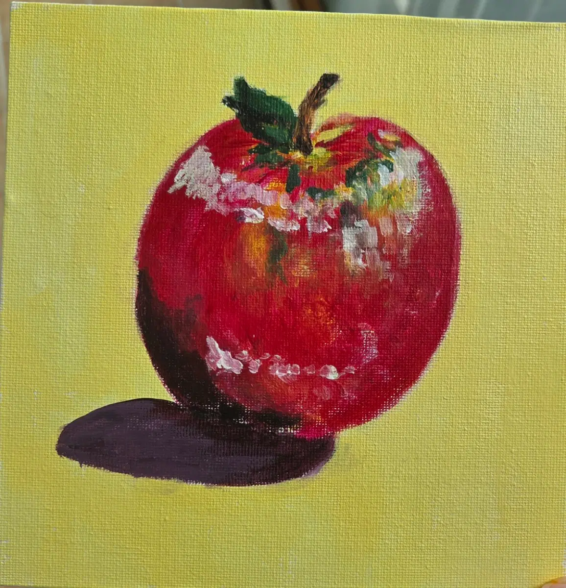 사과 그림 수제:)