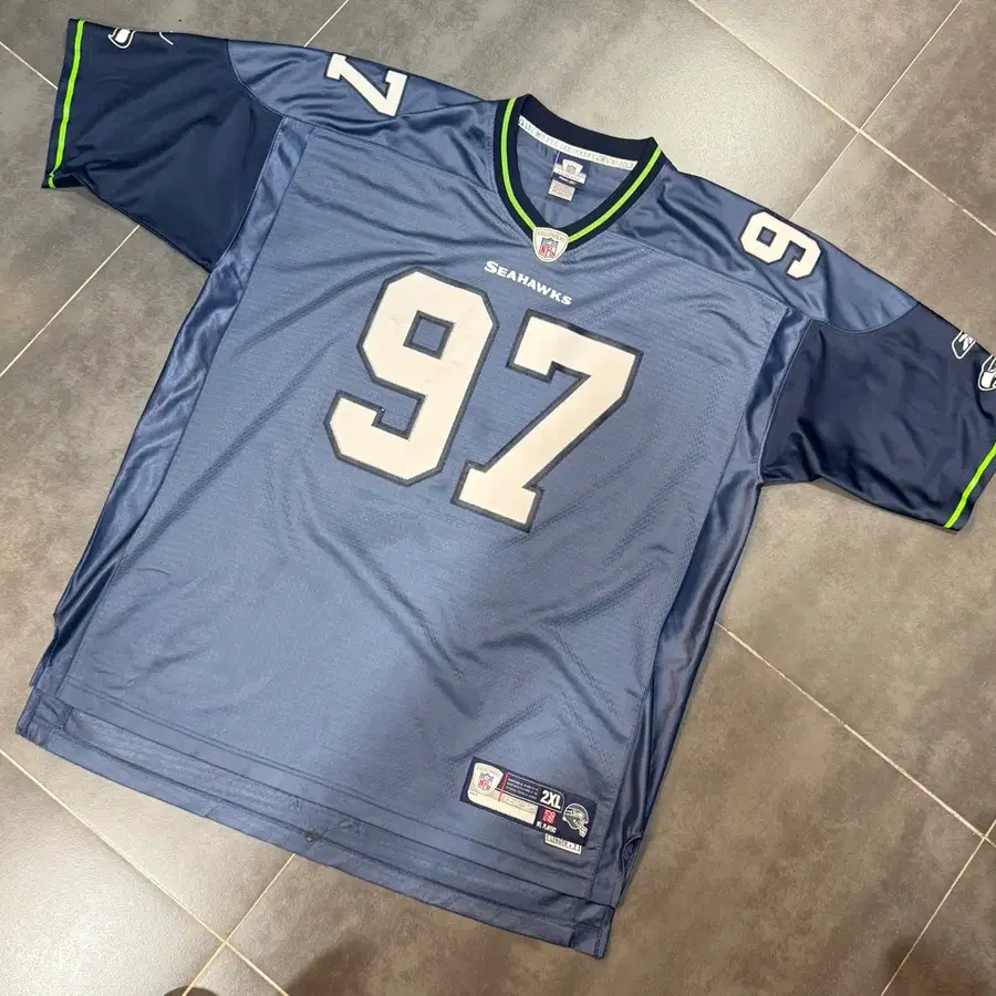 NFL SEAHAWKS 반팔 유니폼 럭비 져지