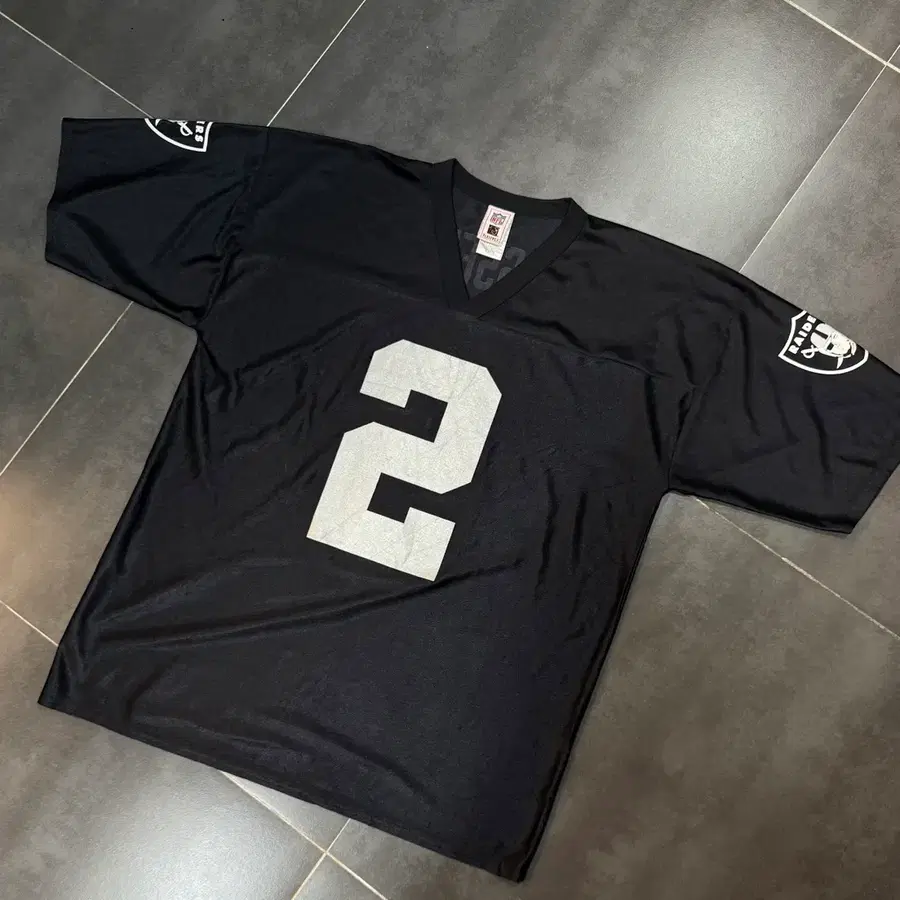NFL las vegas raiders 반팔 유니폼 럭비 져지