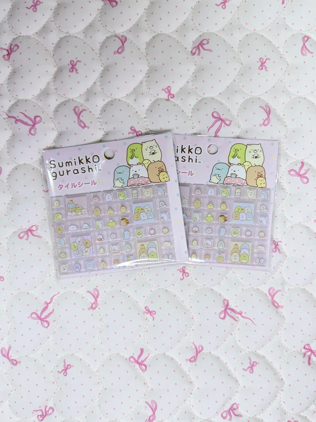 일본 산엑스 스밋코구라시 미니 타일 스티커