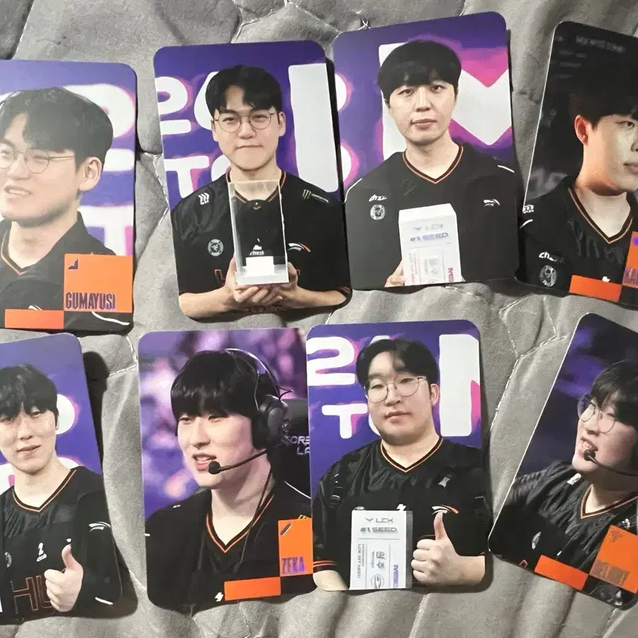 HLE 한화생명 포카 MSI 세트 (사진처럼 - 제우스 없음)
