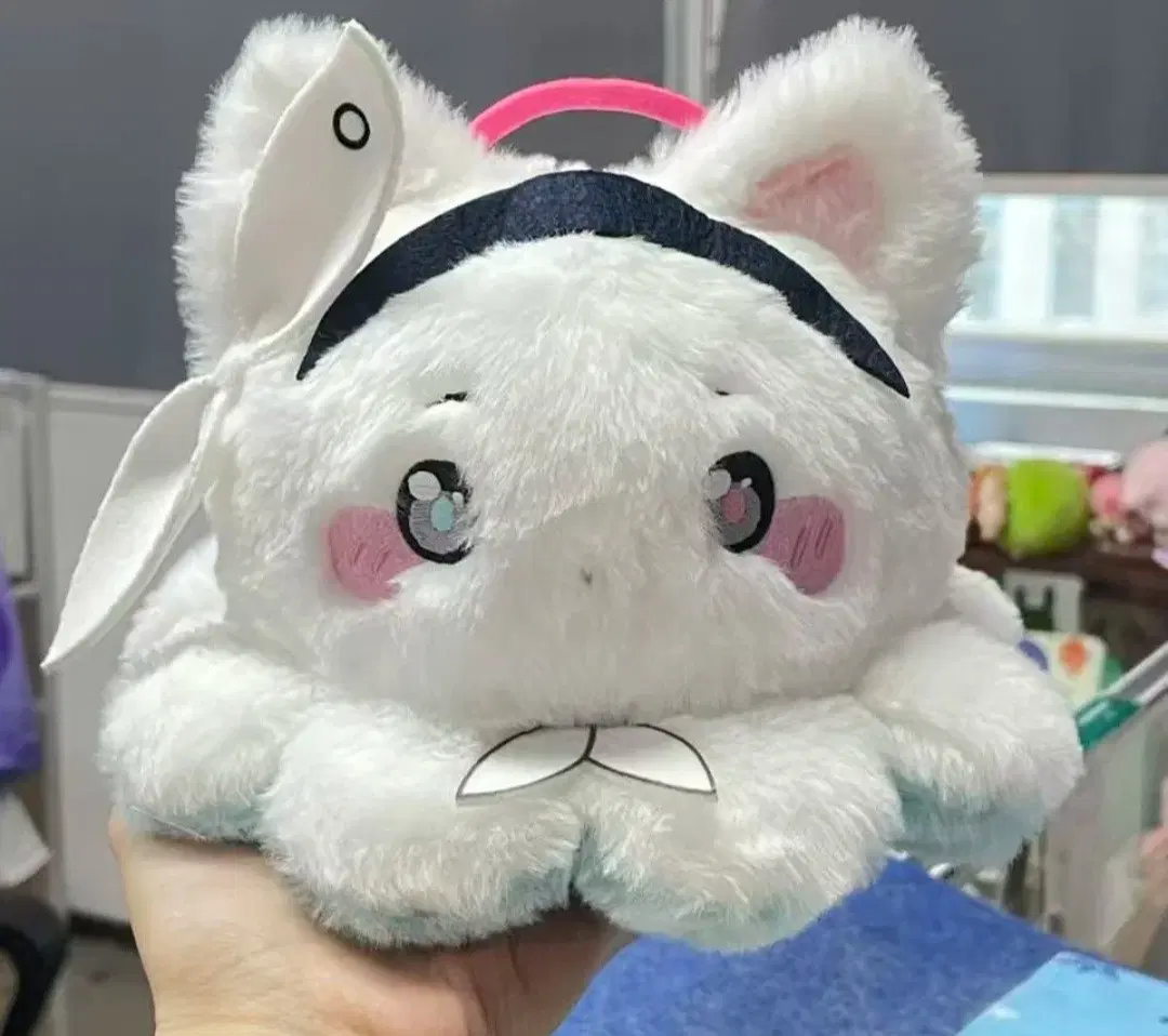 블루아카이브 아로나 프라나 고양이 인형