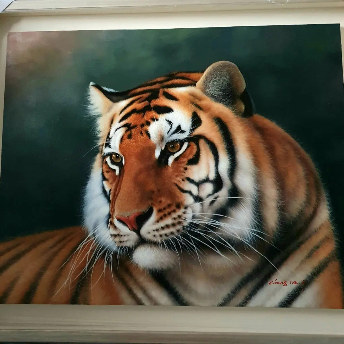 백두산 호랑이 그림 국전 특선작품