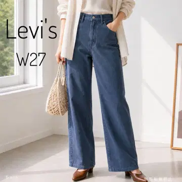 리바이스 513 W27 스트레이트 데님 팬츠 블루