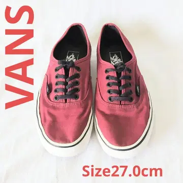 VANS 로우컷 캔버스 스니커즈 버건디 사이즈 27cm