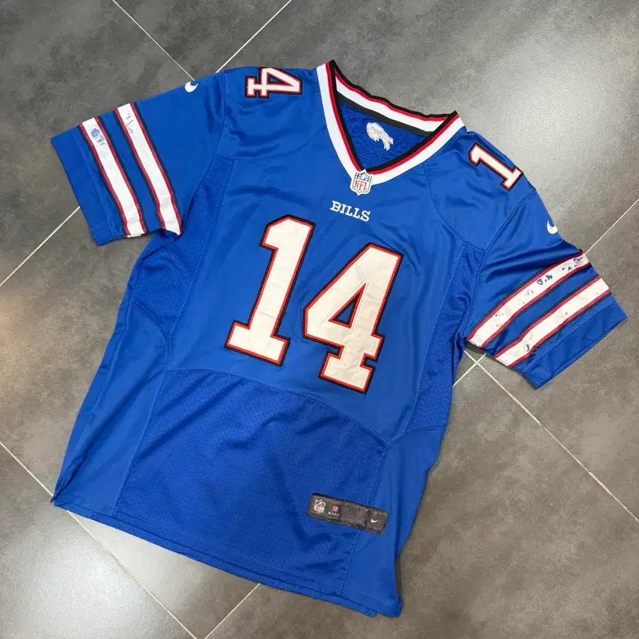 NFL Buffalo Bills 반팔 유니폼 럭비 져지