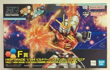 BANDAI SPIRITS 제일복권 기동전사 건담 건담 프라모델 2023 F상 HG 빌드 버닝 건담 솔리드 클리어
