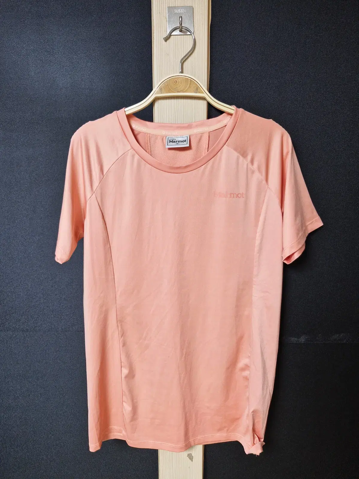 진짜만원 마모트 찰랑등산 반팔티 핑크 90