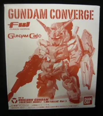 반다이 FW GUNDAM CONVERGE 건담 공식 카페 한정판 유니콘 건담 디스트로이 모드 메탈릭 ver.