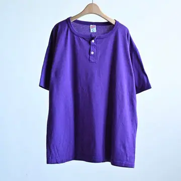 90s USA제 SOFFE 헨리넥 T셔츠 퍼플 XL