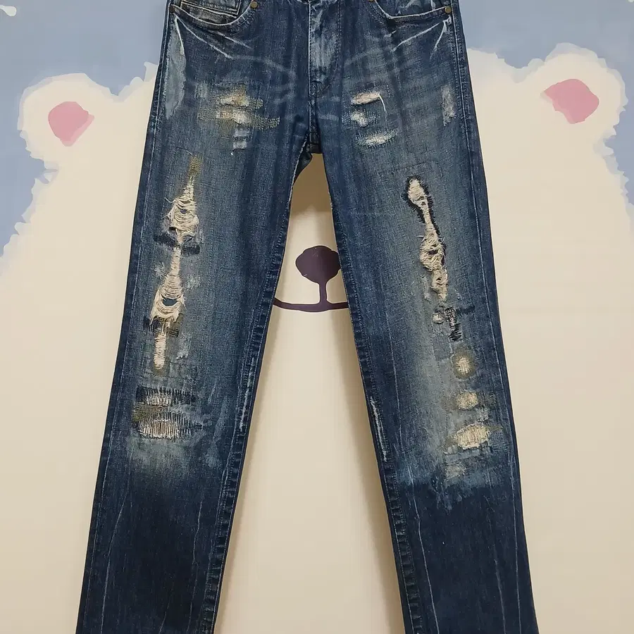 (30) 타미힐피거 데님 빈티지 데미지 청바지