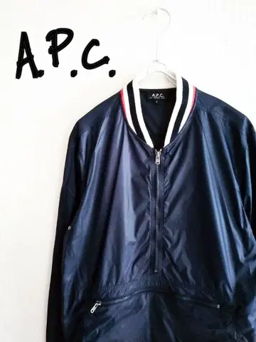 D222346 A.P.C. 하프 지퍼 나일론 풀오버