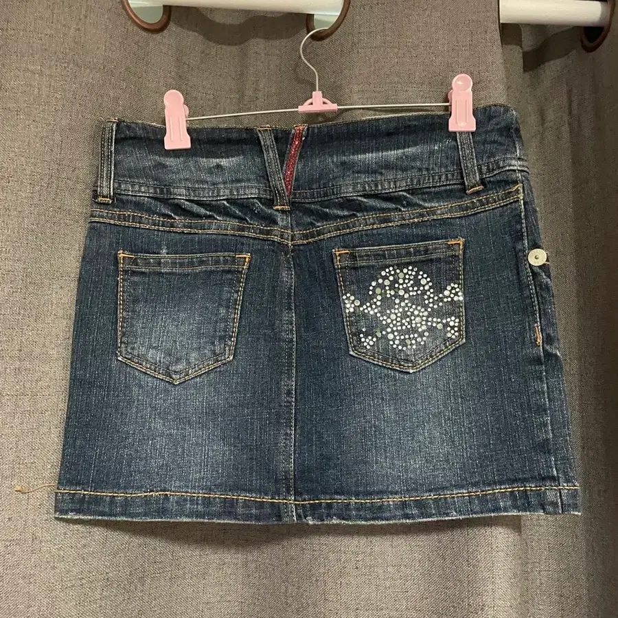 빈티지 락펑크 해골 숏스커트