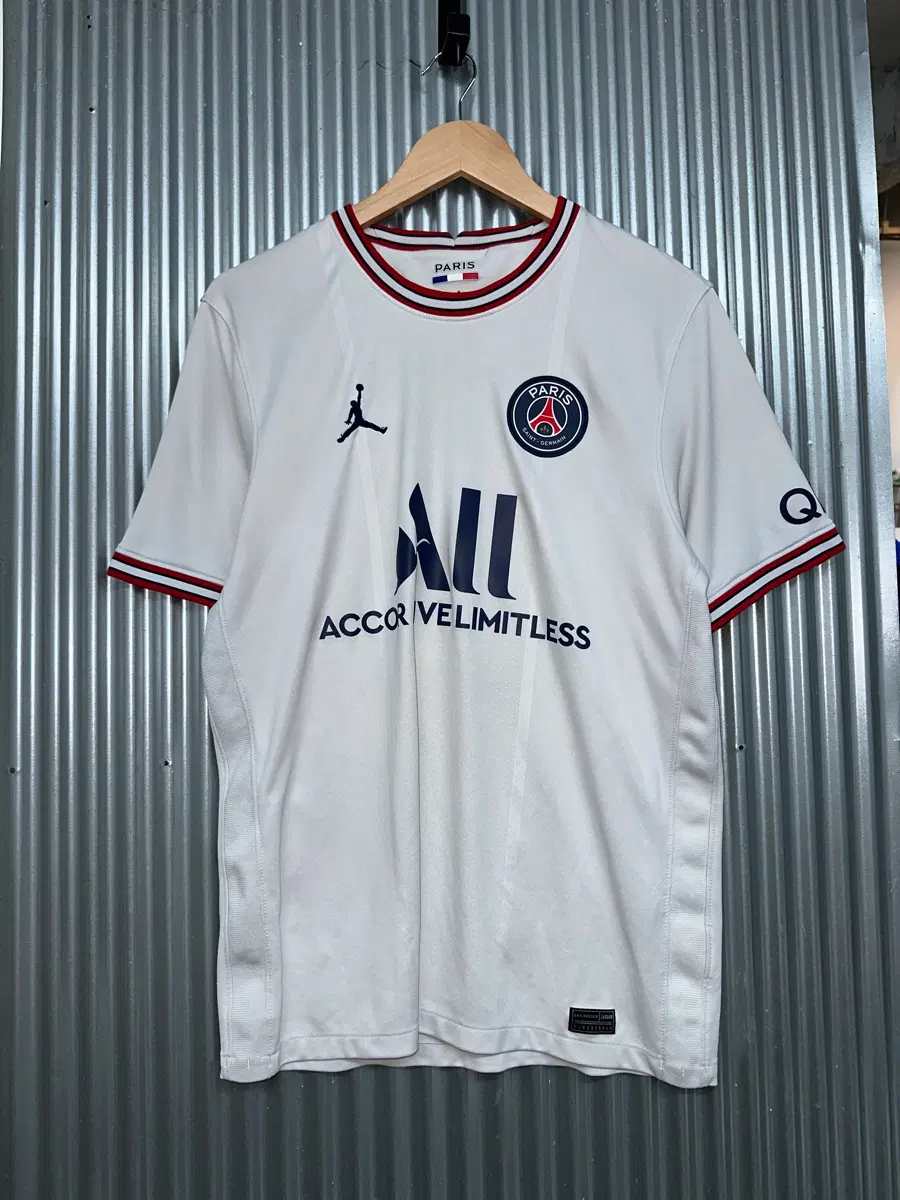 [100] 나이키 조던 PSG 파리 생제르맹 화이트 축구 유니폼 저지