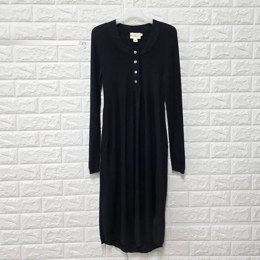 S 도나카란 DKNY 블랙 캐시미어 원피스 E633