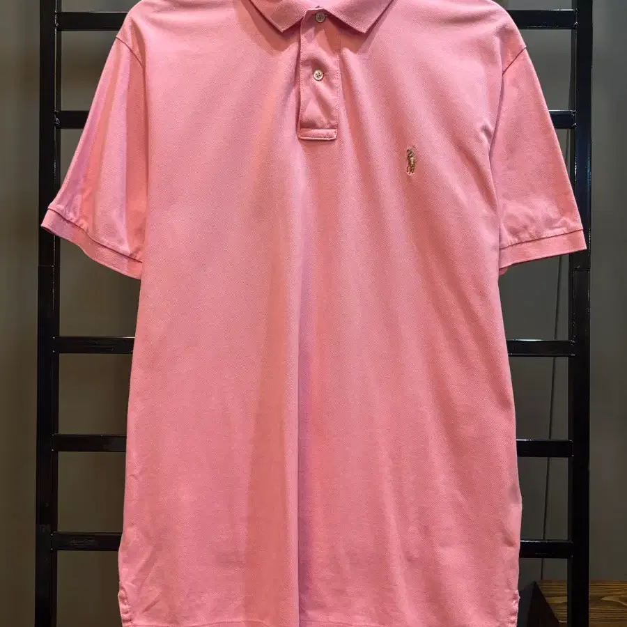 [XL] 폴로 랄프로렌 (Polo by Ralph Lauren) 핑크 클래식 피케 카라티 셔츠 3.5