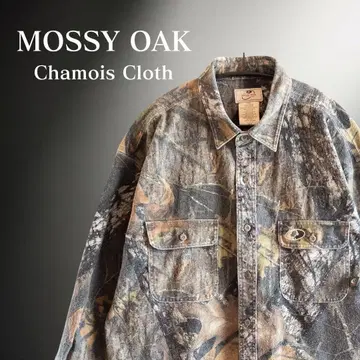 90s 00s MOSSY OAK 리얼트리 카모 샤모아크로스 긴팔 셔츠