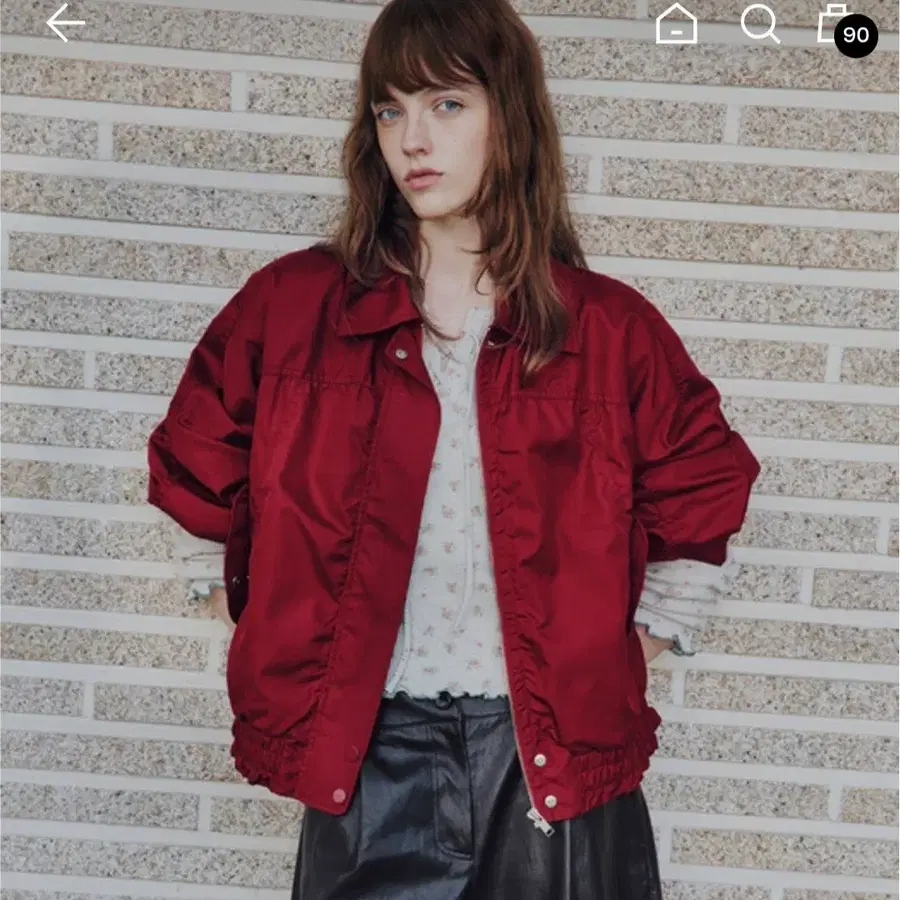 뮈뮈에르 레드 항공점퍼 - MU2578JP701M