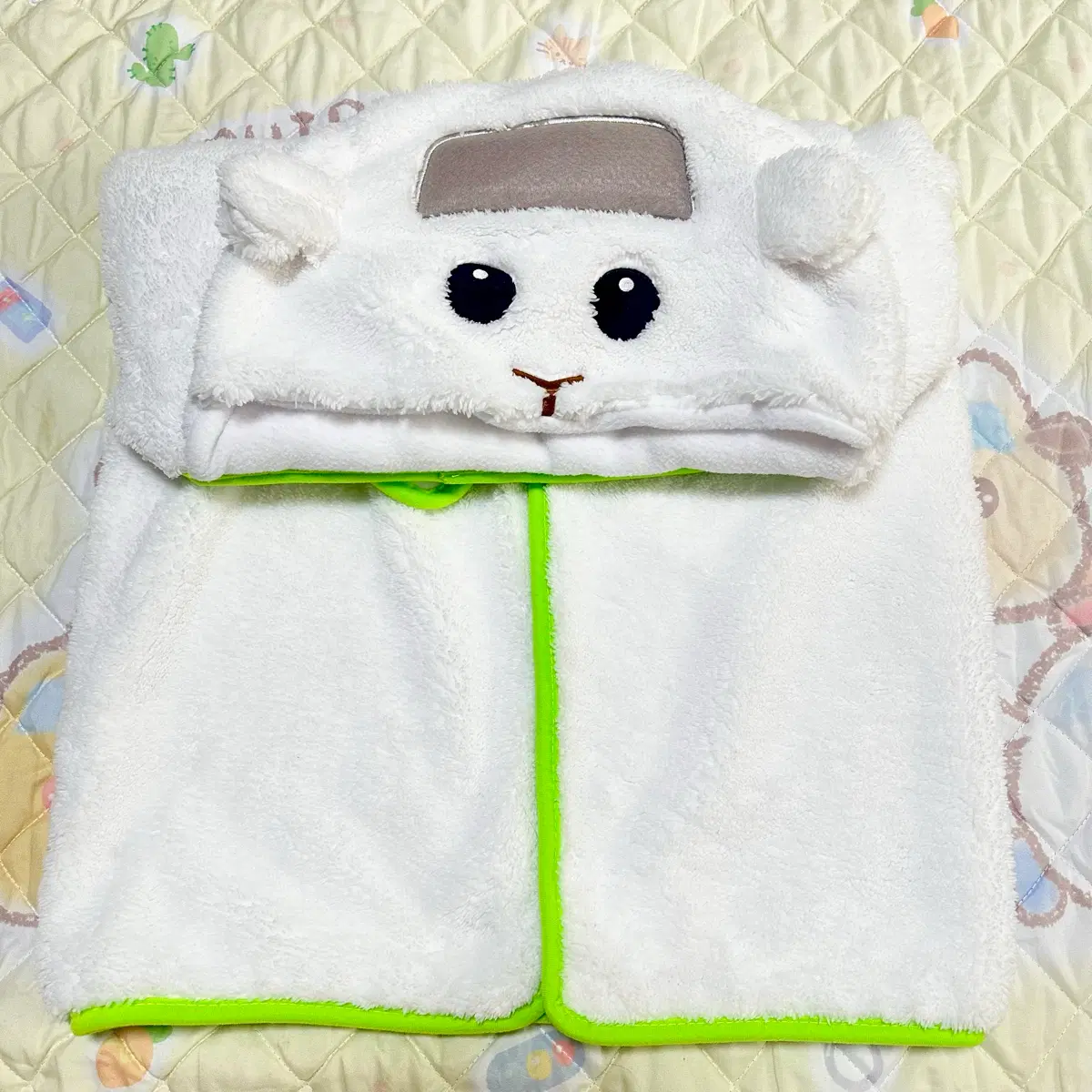 뿌이뿌이 모루카 시로모 후드 담요 블랭킷 개봉품