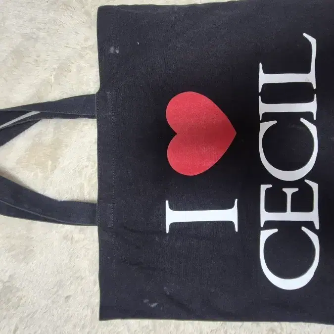 I LOVE CECIL 에코백 블랙 일본 빈티지 세실