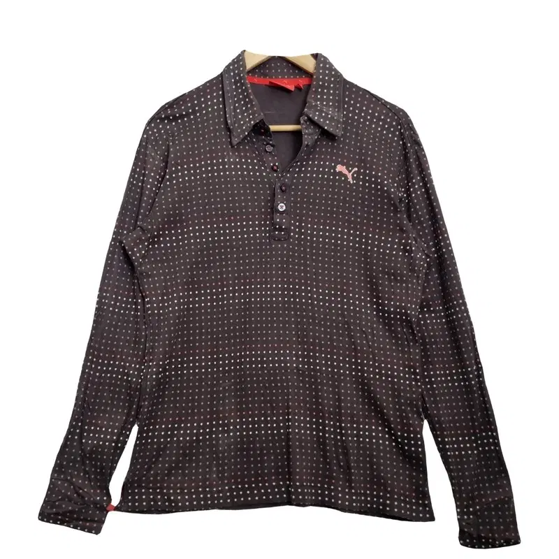 PUMA 퓨마 브라운 패턴 카라티셔츠  [M]
