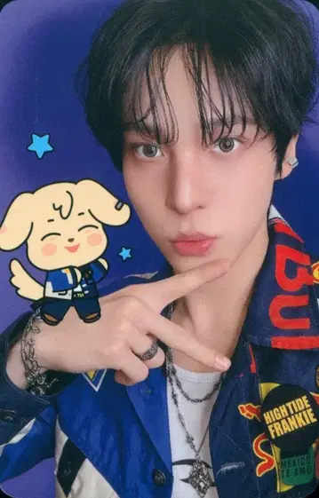 ATEEZ 랜덤 트레이딩 카드 YUNHO ANITEEZ IN COLER 1/5
