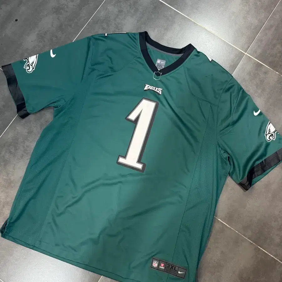 NFL Philadelphia Eagles 반팔 유니폼 럭비 져지