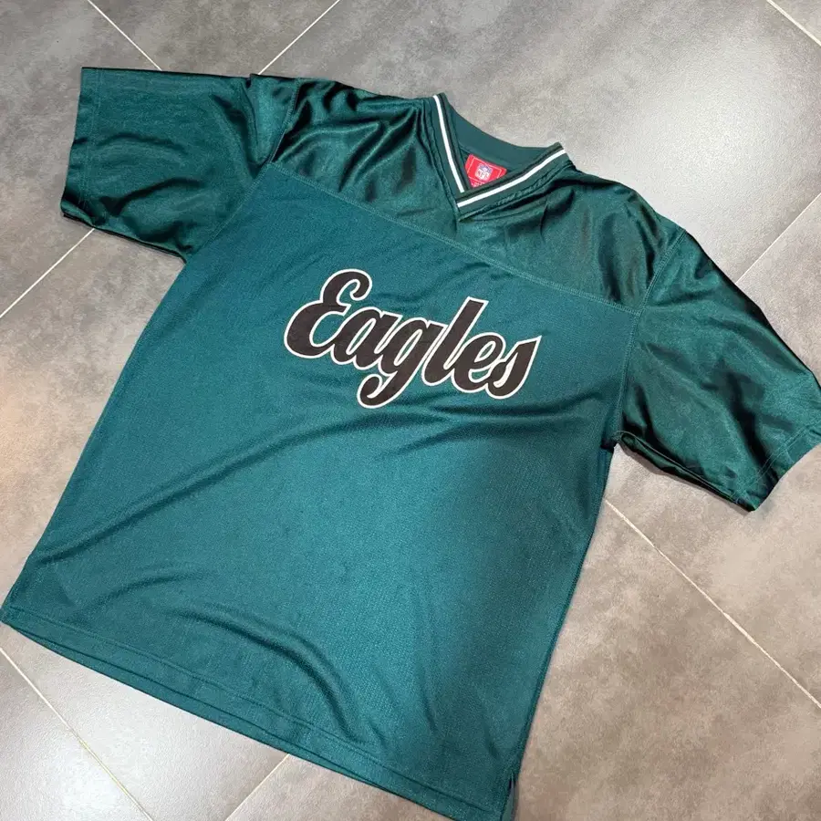 NFL Philadelphia Eagles 반팔 유니폼 럭비 져지