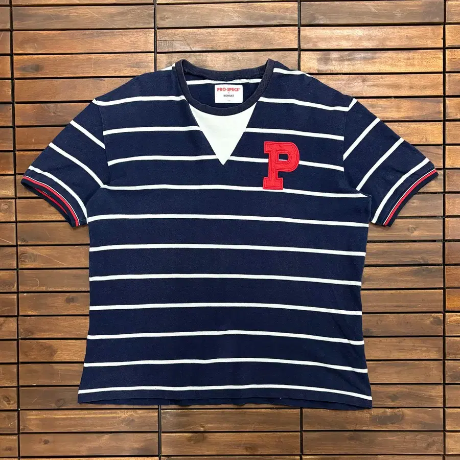 (XL) 프로스펙스 콜라보 스트라이프 럭비 반팔 티셔츠