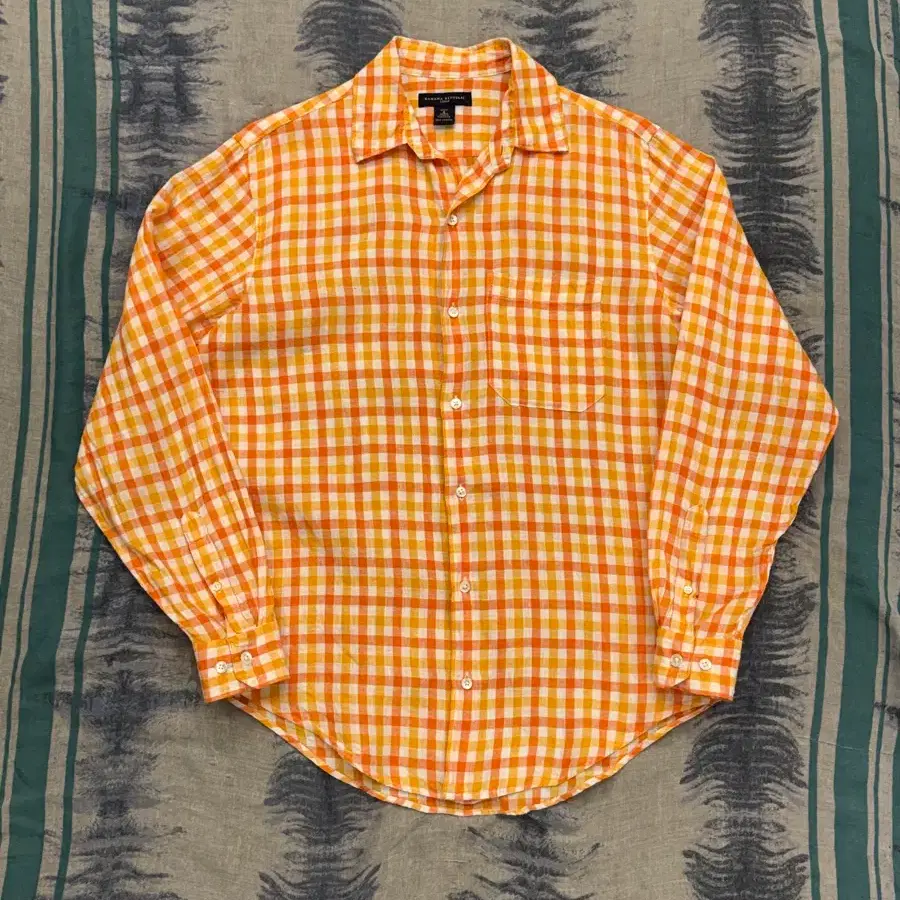 M) Banana Republic 린넨 체크 셔츠
