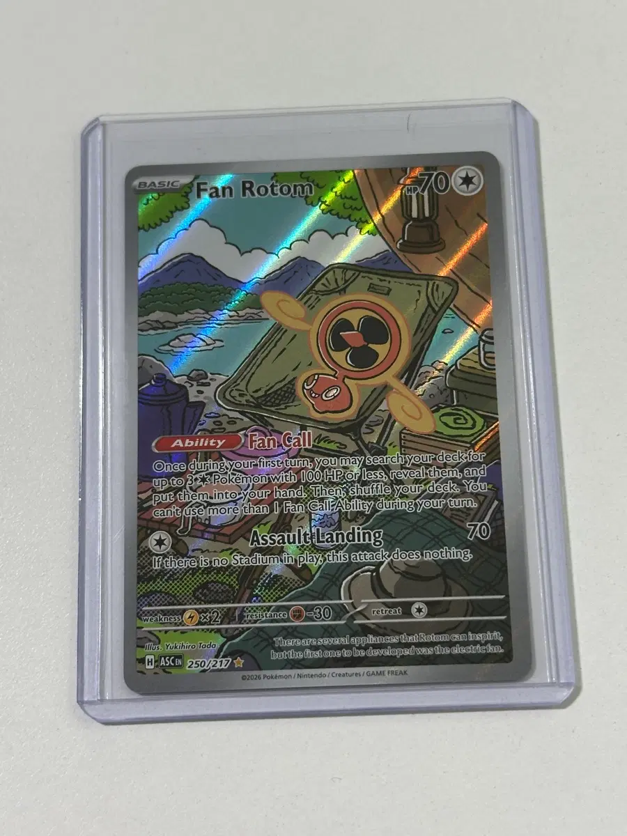 스핀 로토무 IR 어센디드 히어로즈 Fan Rotom 250/217 북미 카드 포켓몬