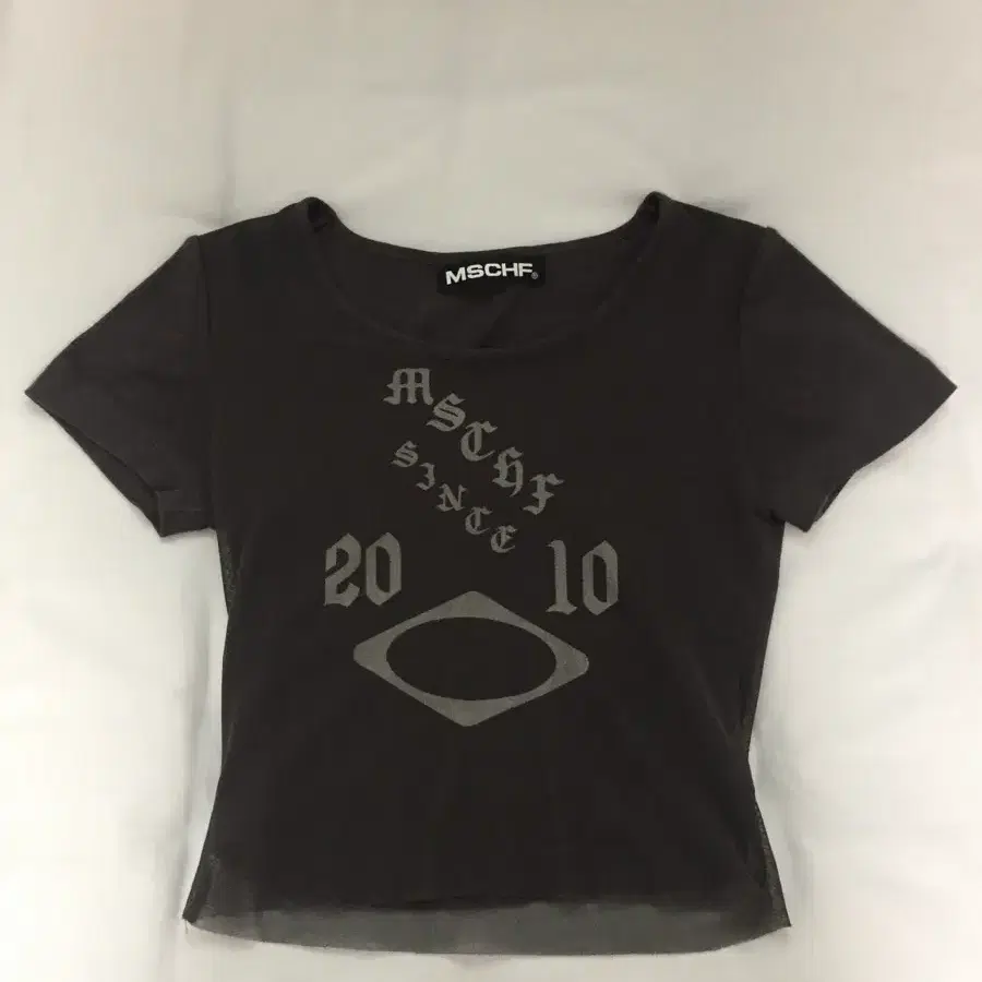 미스치프 시어 매쉬 탑 차콜 M / MSCHF SHEER MESH TOP_CHARCOAL