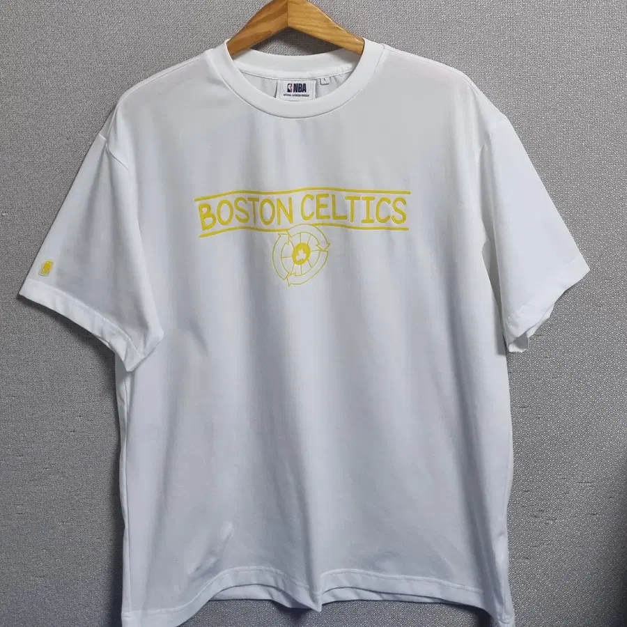 L ) NBA 보스턴 셀틱스 화이트 반팔티