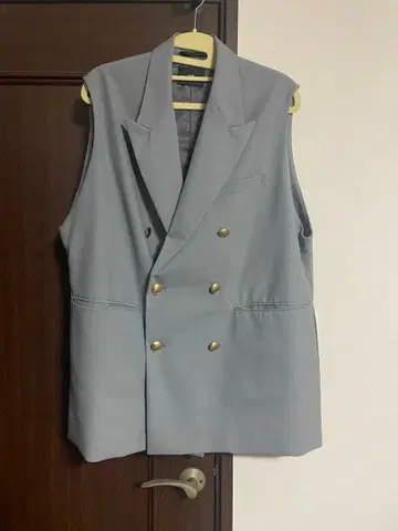 HARE 더블 브레스트 베스트 그레이 F 사이즈 HA030355AD