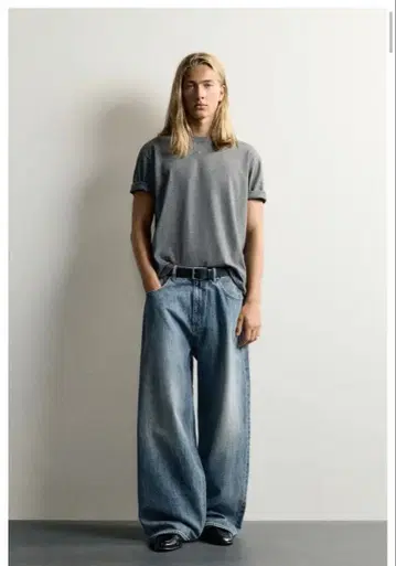 ZARA BAGGY FIT 데님 팬츠 EU34