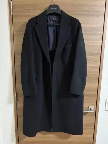 UNIQLO +J 캐시미어 블렌드 오버 사이즈 체스터 코트 블랙 S
