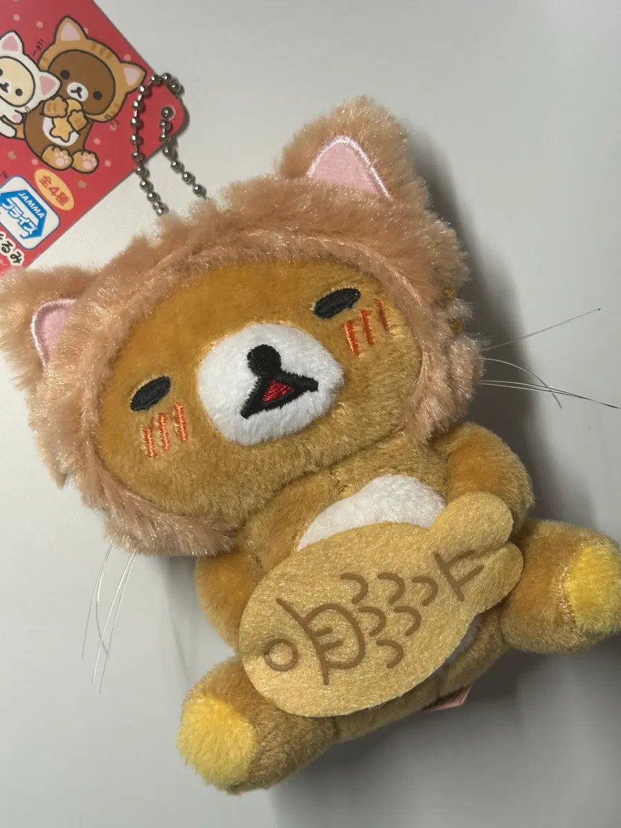 고전 붕어빵 네코 리락쿠마 마스코트 인형 키링