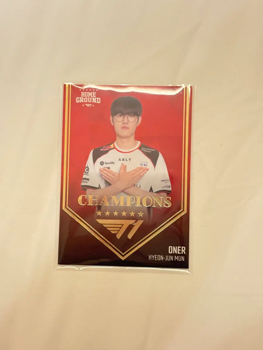 T1 홈그라운드 bault 레어 챔피언스 트레이딩 카드 oner 오너
