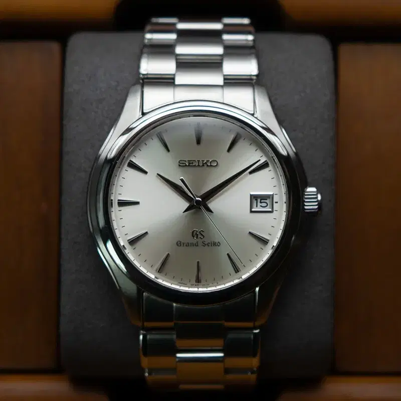 그랜드세이코 실버 36mm 쿼츠 빈티지 시계