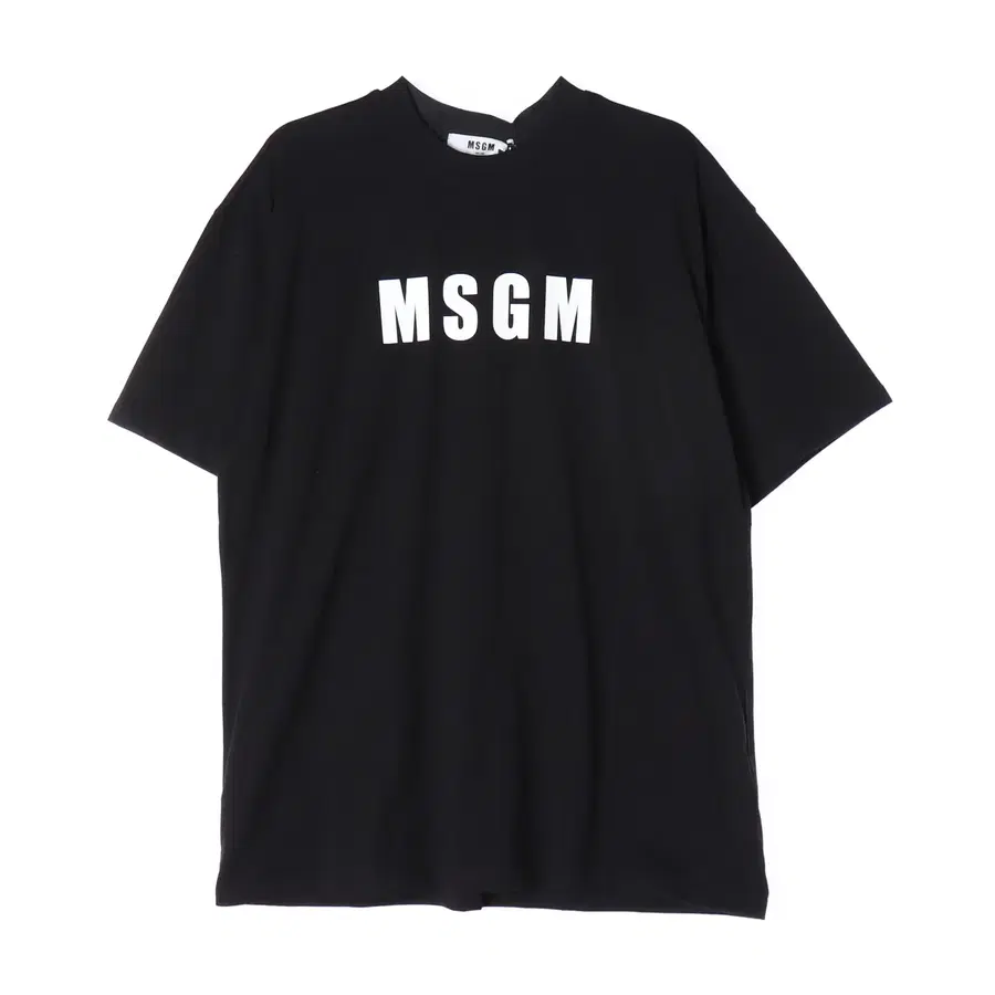 (새상품) 엠에스지엠 MSGM 22SS 로고 프린트 코튼 반팔 티셔츠 블랙 L