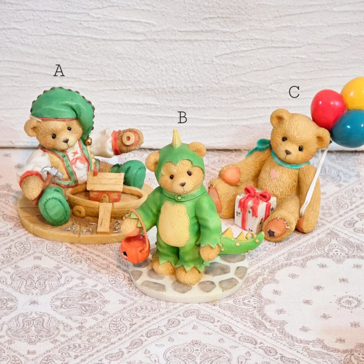Cherished Teddies 체리쉬드 테디즈 빈티지소품 피겨린 테디베어 곰돌이 장식 수집 인테리어 오브제