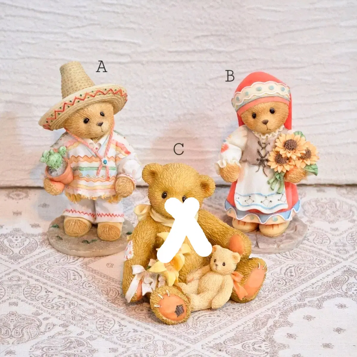 Cherished Teddies 체리쉬드 테디즈 빈티지소품 피겨린 테디베어 곰돌이 장식 수집 인테리어 오브제