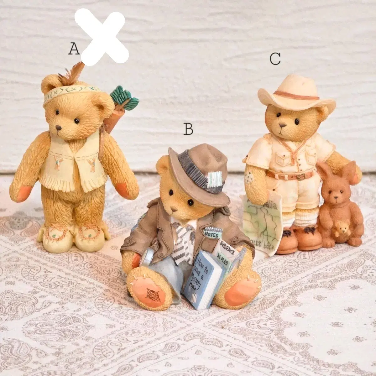 Cherished Teddies 체리쉬드 테디즈 빈티지소품 피겨린 테디베어 곰돌이 장식 수집 인테리어 오브제