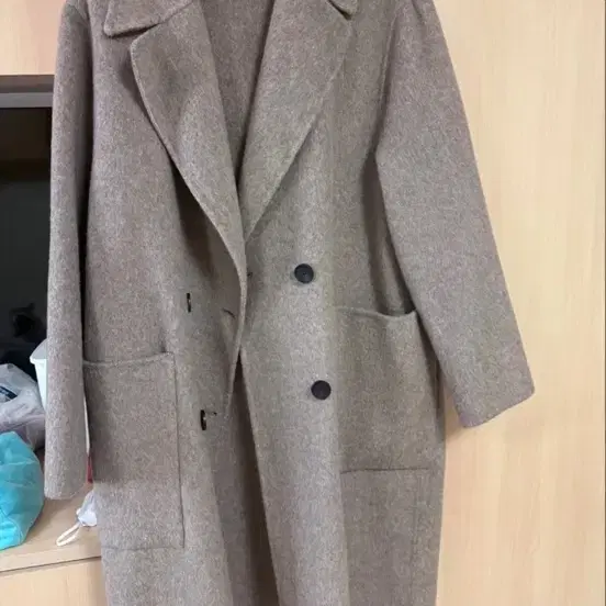 자라 더블 브레스트 롱코트 XL