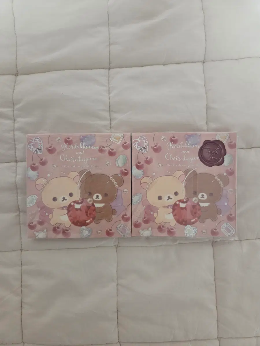 코리락쿠마 차이로이코구마 보석 메모지